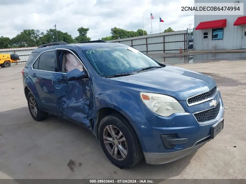 2CNALDEC0B6474994 2011 Chevrolet Equinox 1Lt