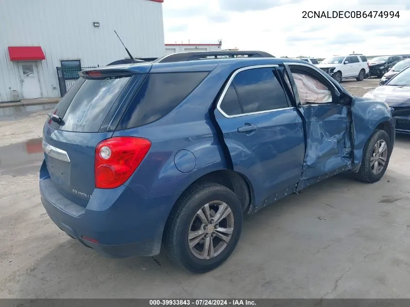 2CNALDEC0B6474994 2011 Chevrolet Equinox 1Lt