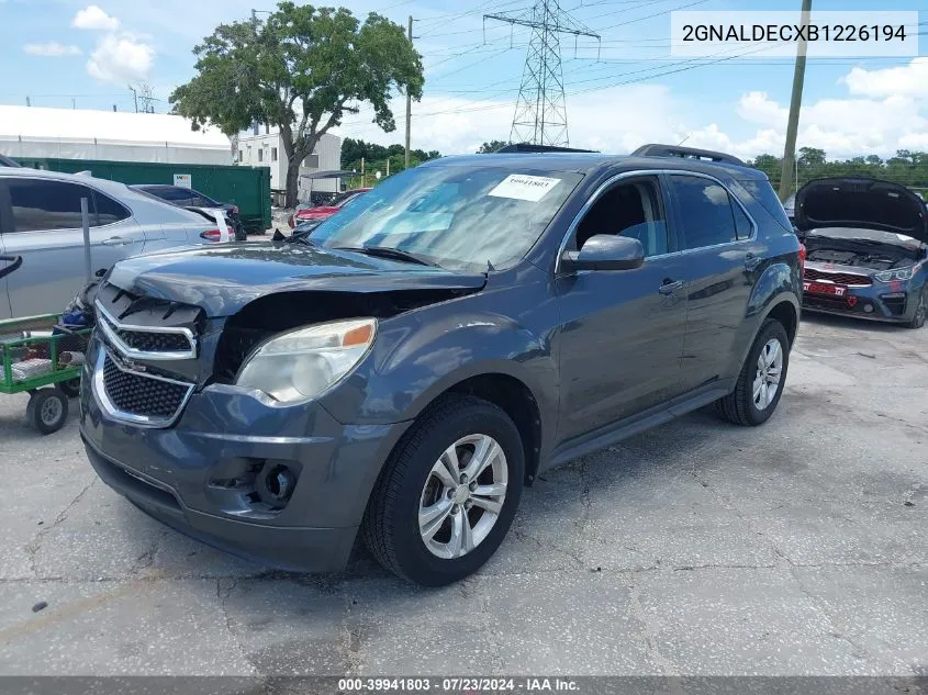 2011 Chevrolet Equinox 1Lt VIN: 2GNALDECXB1226194 Lot: 39941803