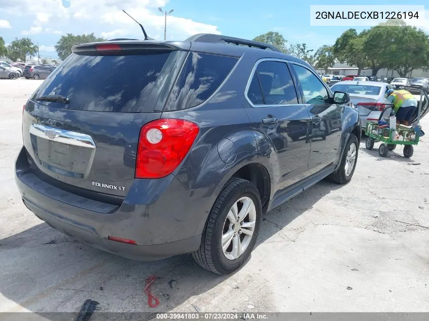 2011 Chevrolet Equinox 1Lt VIN: 2GNALDECXB1226194 Lot: 39941803