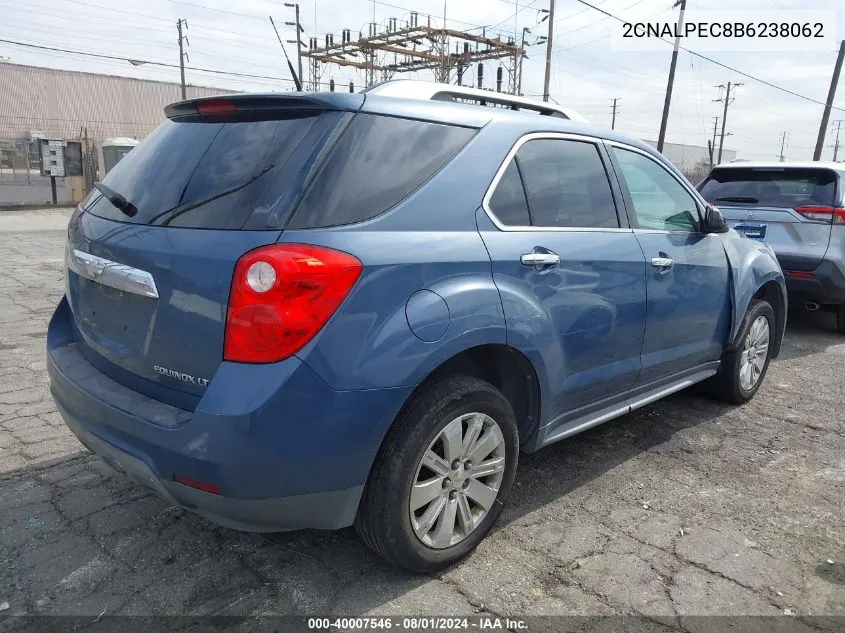 2CNALPEC8B6238062 2011 Chevrolet Equinox 2Lt