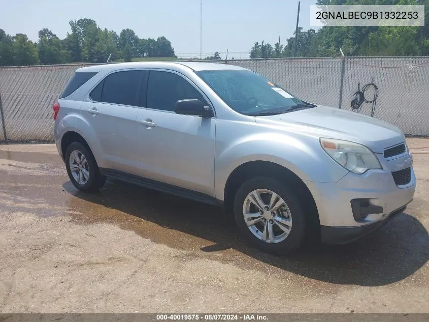 2011 Chevrolet Equinox Ls VIN: 2GNALBEC9B1332253 Lot: 40019575