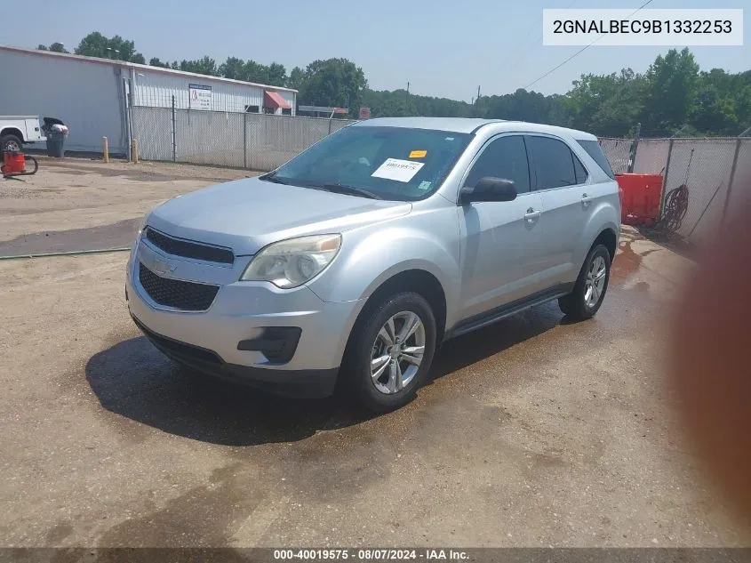 2011 Chevrolet Equinox Ls VIN: 2GNALBEC9B1332253 Lot: 40019575