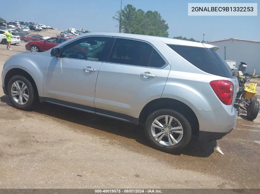 2011 Chevrolet Equinox Ls VIN: 2GNALBEC9B1332253 Lot: 40019575