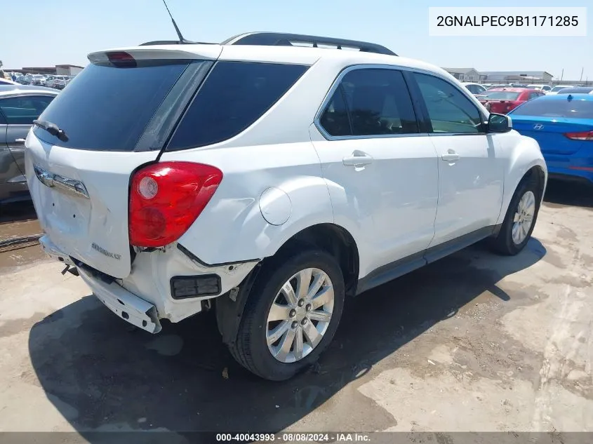 2011 Chevrolet Equinox 2Lt VIN: 2GNALPEC9B1171285 Lot: 40043993