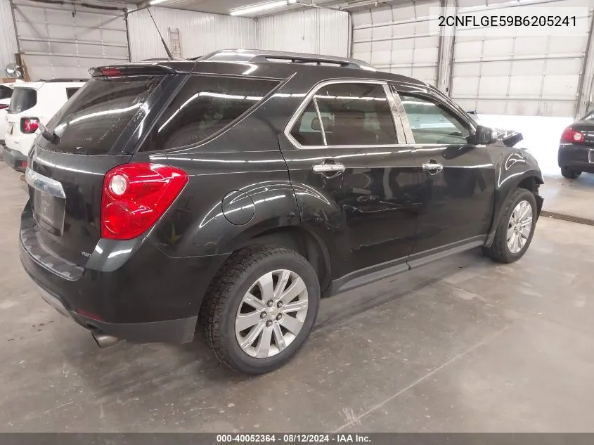 2CNFLGE59B6205241 2011 Chevrolet Equinox Ltz