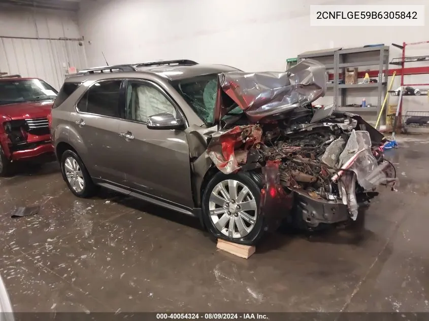 2011 Chevrolet Equinox Ltz VIN: 2CNFLGE59B6305842 Lot: 40054324