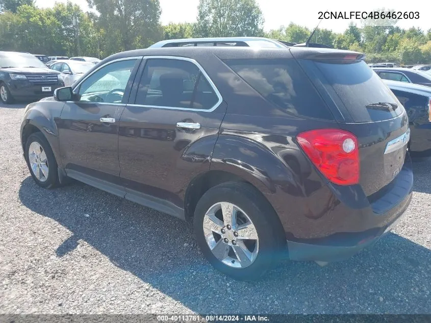 2011 Chevrolet Equinox Ltz VIN: 2CNALFEC4B6462603 Lot: 40113781