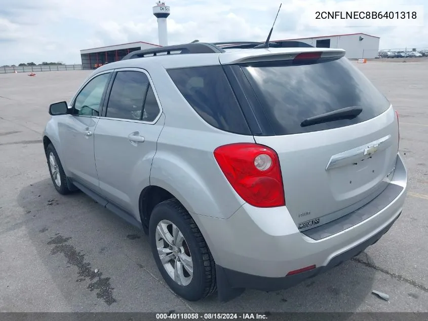 2011 Chevrolet Equinox 2Lt VIN: 2CNFLNEC8B6401318 Lot: 40118058