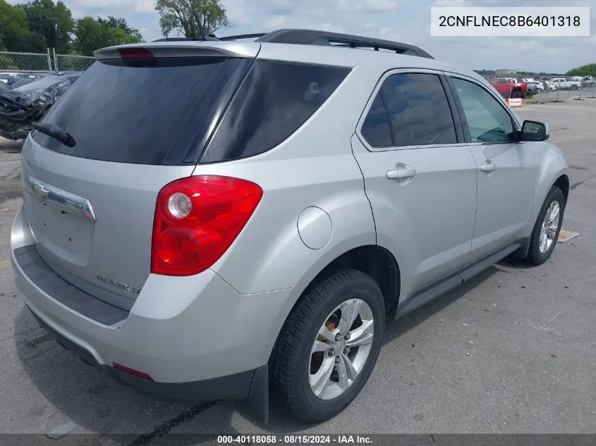 2011 Chevrolet Equinox 2Lt VIN: 2CNFLNEC8B6401318 Lot: 40118058