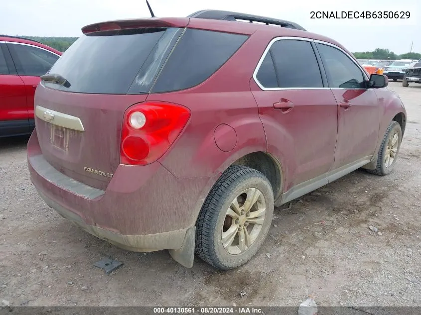 2011 Chevrolet Equinox 1Lt VIN: 2CNALDEC4B6350629 Lot: 40130561