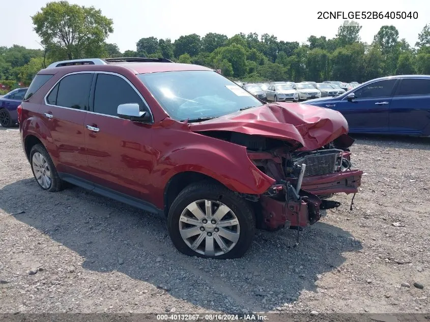 2CNFLGE52B6405040 2011 Chevrolet Equinox Ltz