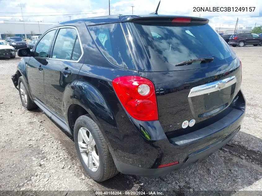 2011 Chevrolet Equinox Ls VIN: 2GNALBEC3B1249157 Lot: 40155204