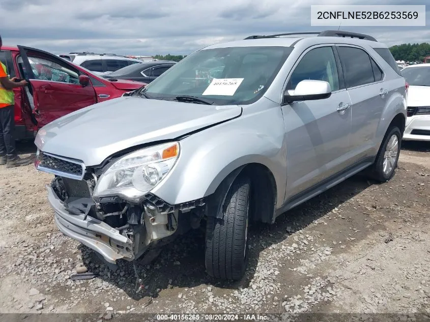 2011 Chevrolet Equinox 2Lt VIN: 2CNFLNE52B6253569 Lot: 40156265