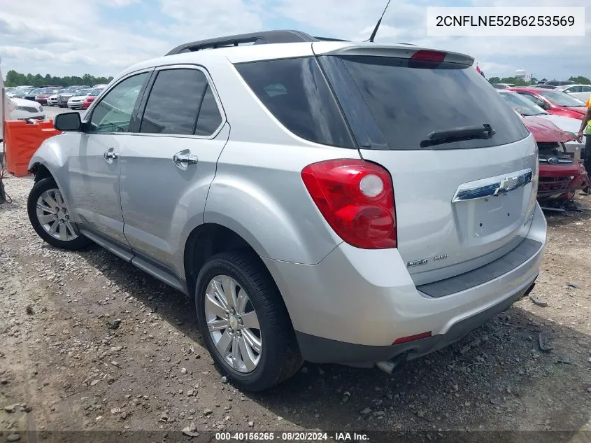 2011 Chevrolet Equinox 2Lt VIN: 2CNFLNE52B6253569 Lot: 40156265