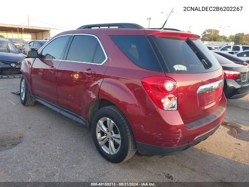 2011 Chevrolet Equinox Lt VIN: 2CNALDEC2B6202267 Lot: 40159213