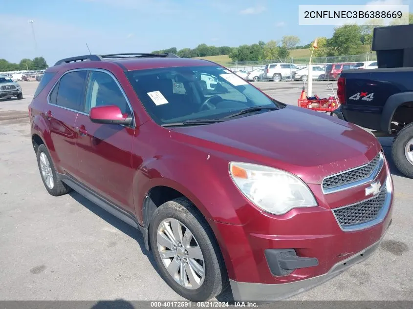 2011 Chevrolet Equinox 2Lt VIN: 2CNFLNEC3B6388669 Lot: 40172591