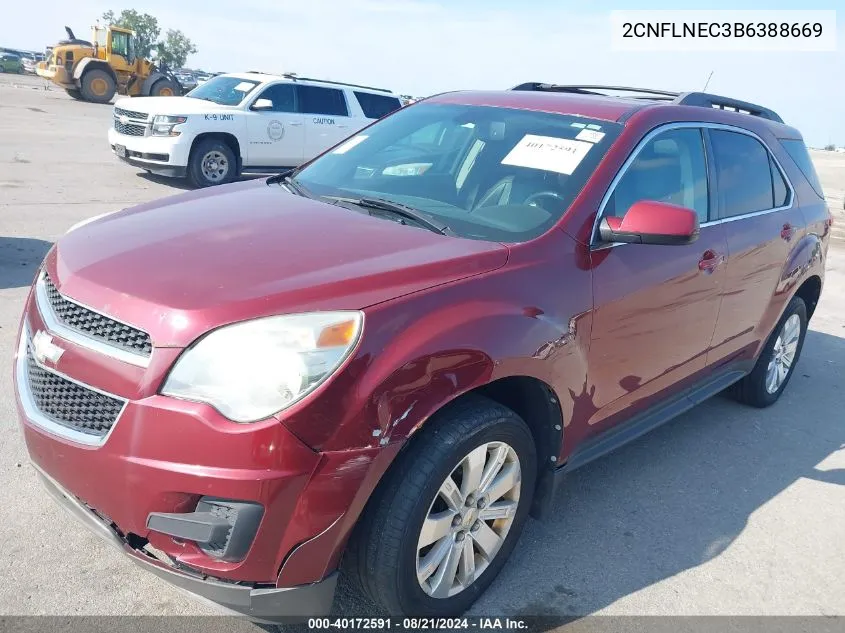 2011 Chevrolet Equinox 2Lt VIN: 2CNFLNEC3B6388669 Lot: 40172591