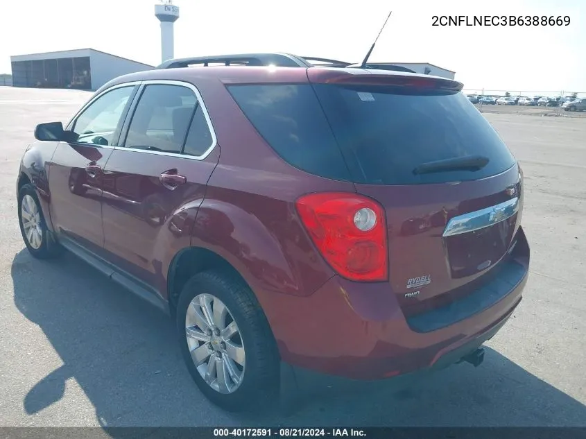 2011 Chevrolet Equinox 2Lt VIN: 2CNFLNEC3B6388669 Lot: 40172591