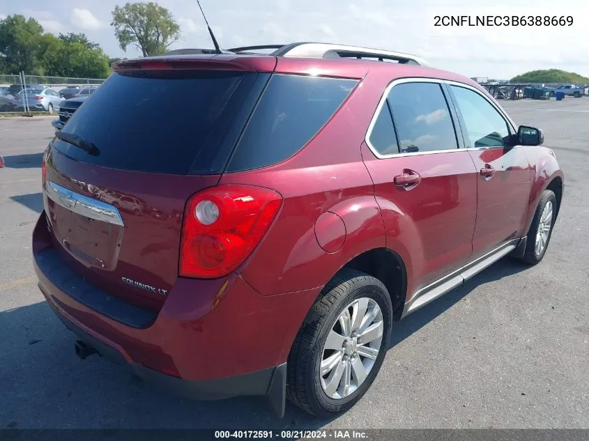 2011 Chevrolet Equinox 2Lt VIN: 2CNFLNEC3B6388669 Lot: 40172591