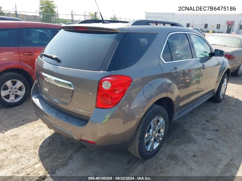 2011 Chevrolet Equinox 1Lt VIN: 2CNALDEC7B6475186 Lot: 40185205