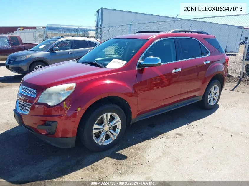 2CNFLEECXB6347018 2011 Chevrolet Equinox 1Lt