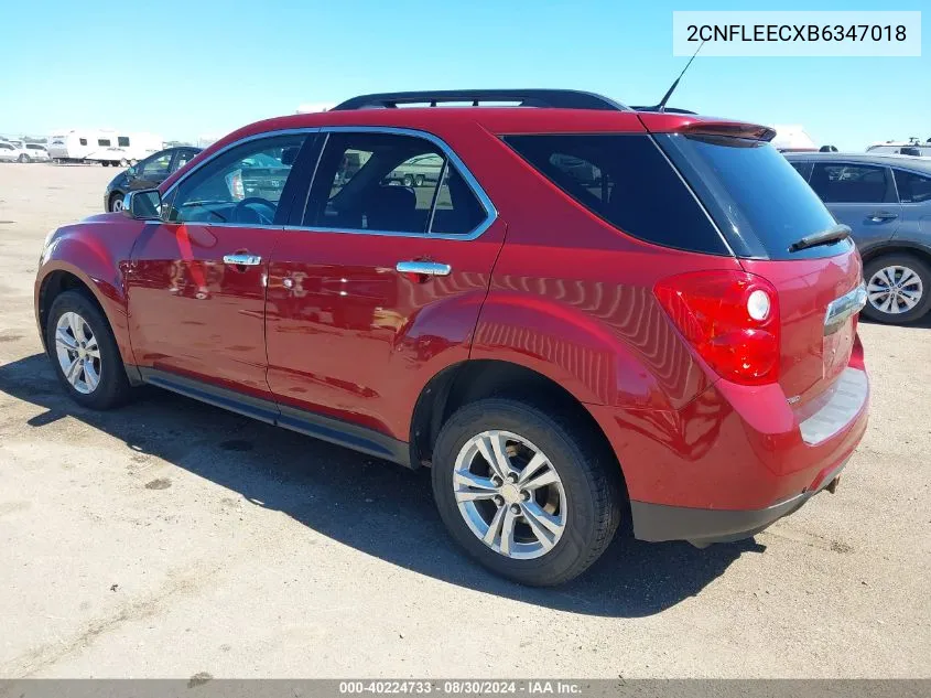 2CNFLEECXB6347018 2011 Chevrolet Equinox 1Lt