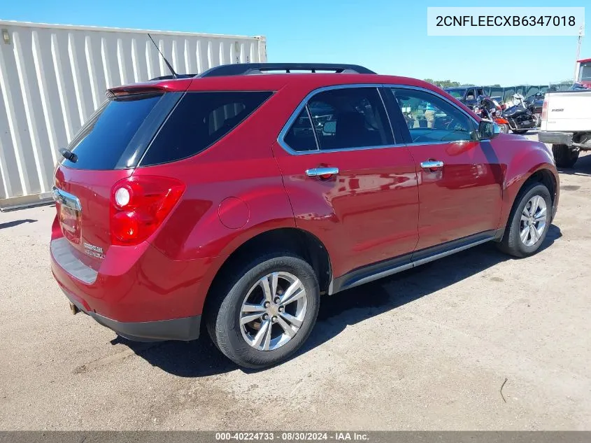 2011 Chevrolet Equinox 1Lt VIN: 2CNFLEECXB6347018 Lot: 40224733