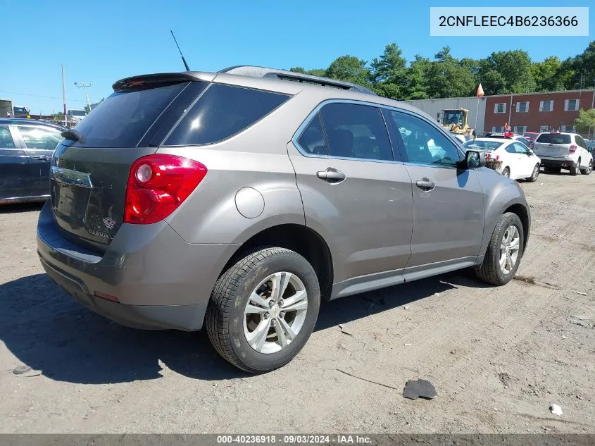 2CNFLEEC4B6236366 2011 Chevrolet Equinox 1Lt