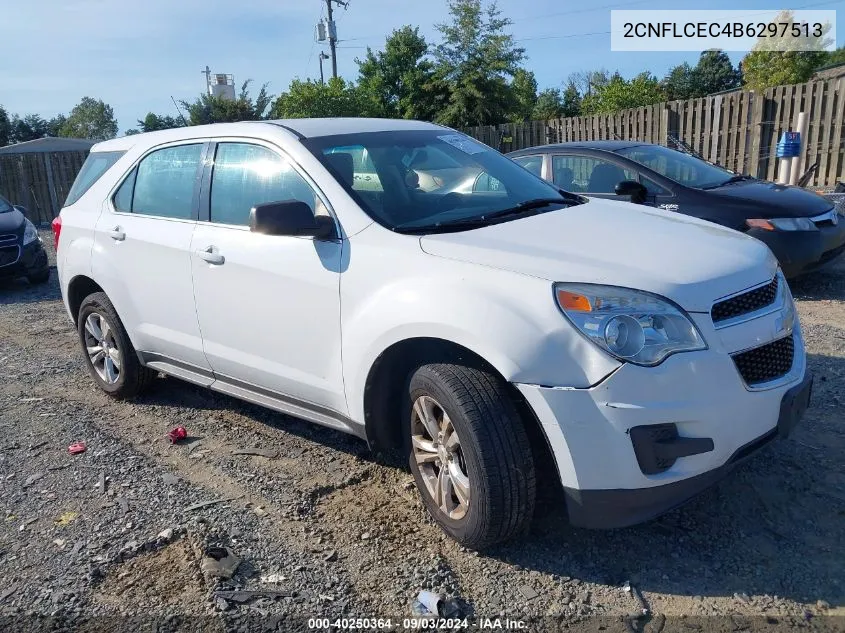 2011 Chevrolet Equinox Ls VIN: 2CNFLCEC4B6297513 Lot: 40250364