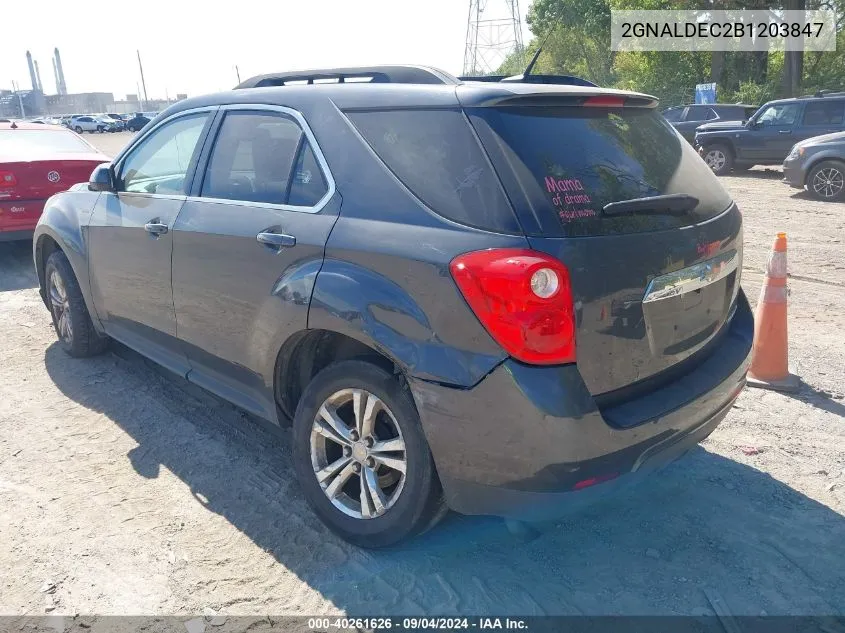 2011 Chevrolet Equinox Lt VIN: 2GNALDEC2B1203847 Lot: 40261626