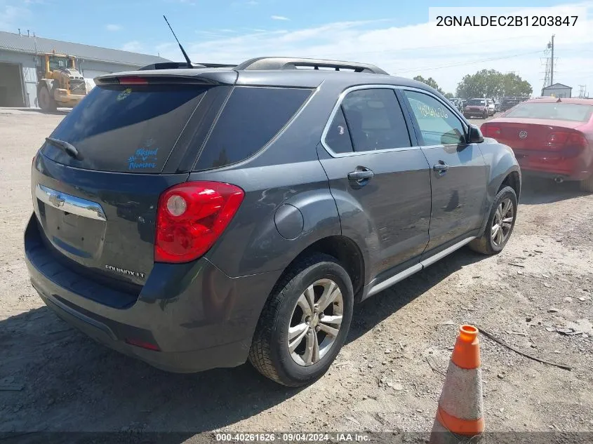 2GNALDEC2B1203847 2011 Chevrolet Equinox Lt