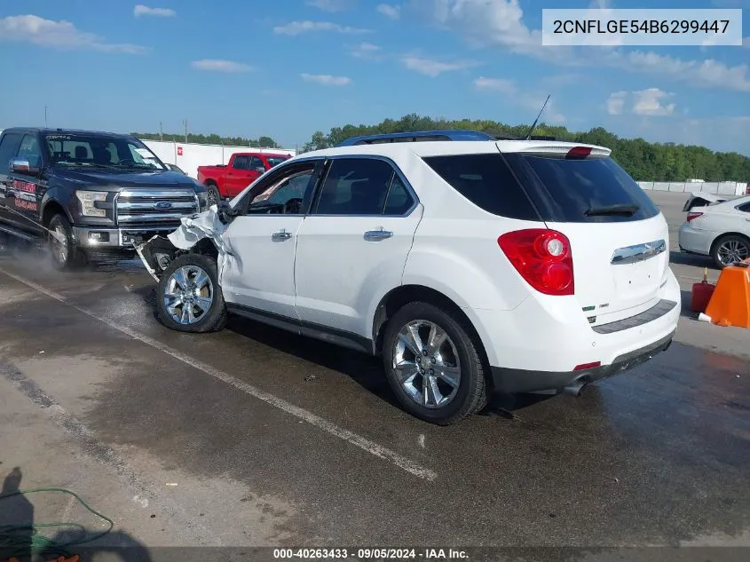 2011 Chevrolet Equinox Ltz VIN: 2CNFLGE54B6299447 Lot: 40263433