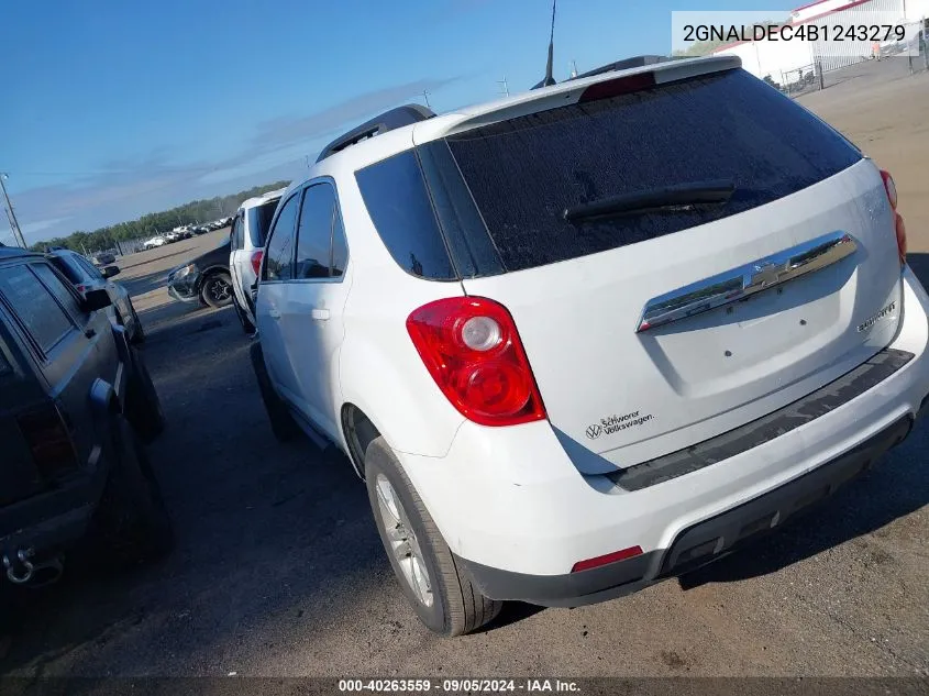 2011 Chevrolet Equinox 1Lt VIN: 2GNALDEC4B1243279 Lot: 40263559