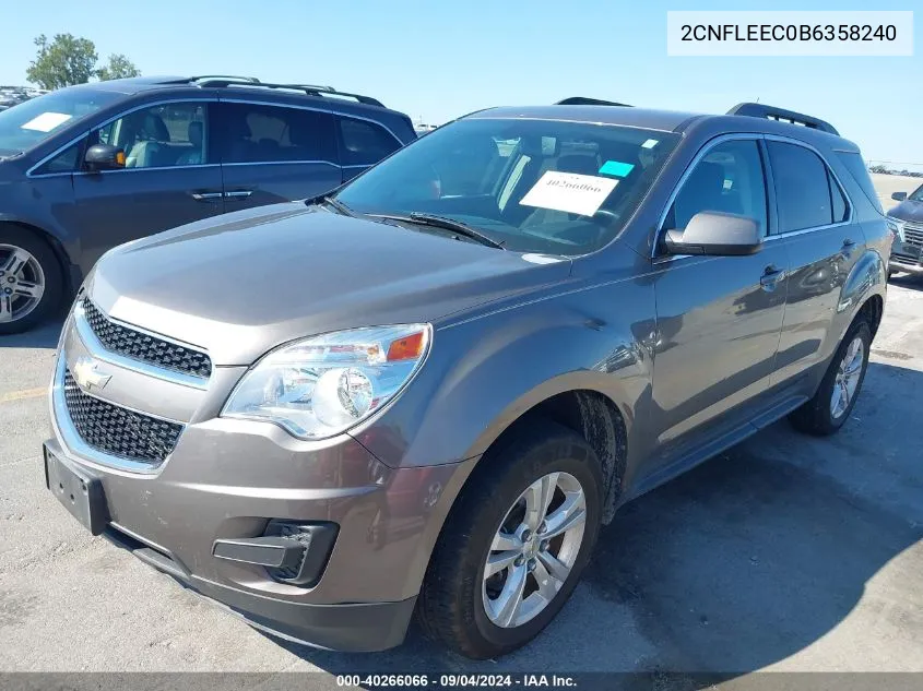 2CNFLEEC0B6358240 2011 Chevrolet Equinox Lt