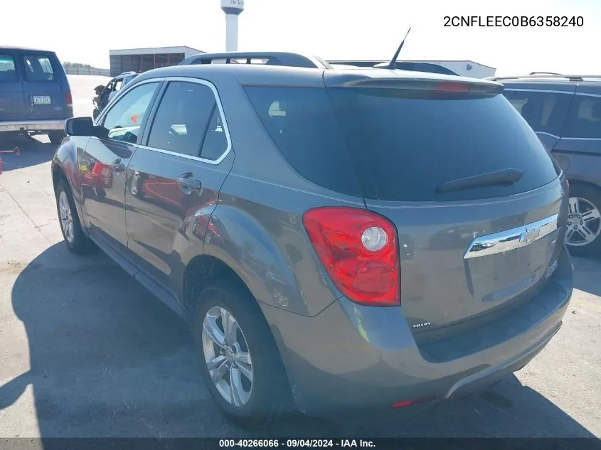 2CNFLEEC0B6358240 2011 Chevrolet Equinox Lt