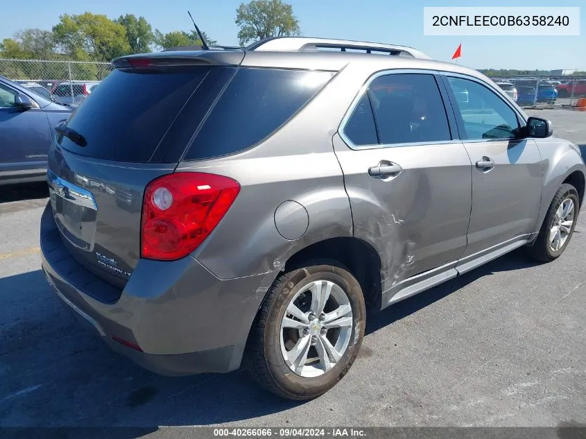 2CNFLEEC0B6358240 2011 Chevrolet Equinox Lt