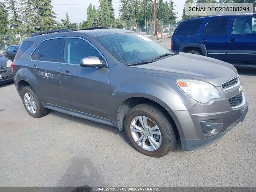 2011 Chevrolet Equinox 1Lt VIN: 2CNALDEC2B6388294 Lot: 40271393