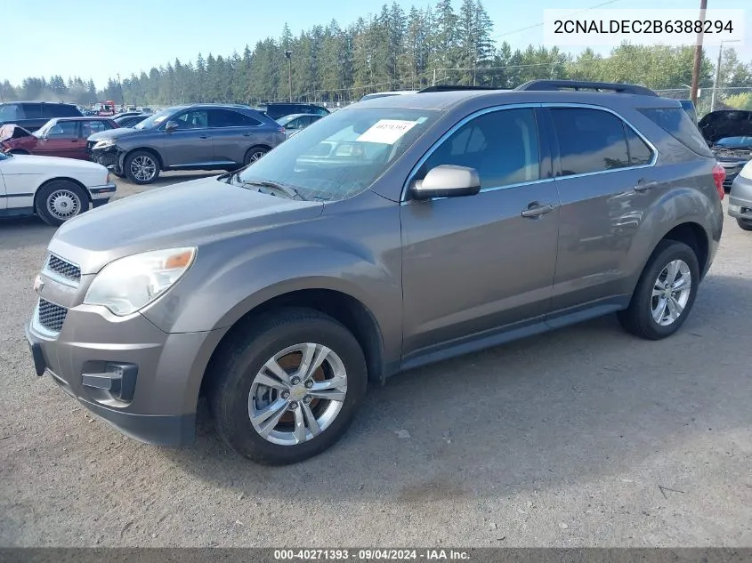 2011 Chevrolet Equinox 1Lt VIN: 2CNALDEC2B6388294 Lot: 40271393