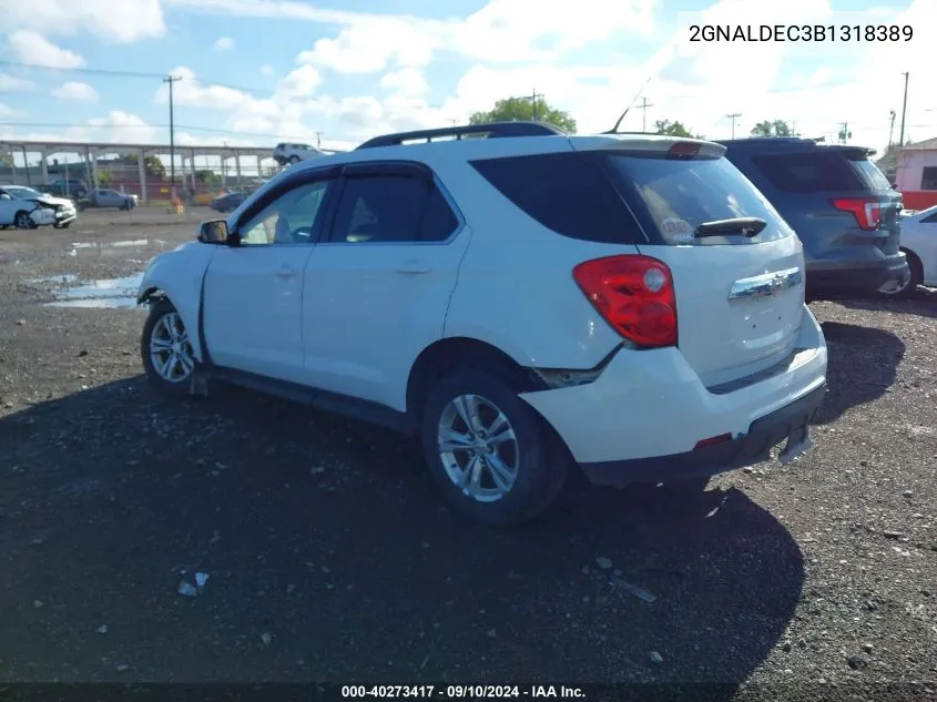 2011 Chevrolet Equinox Lt VIN: 2GNALDEC3B1318389 Lot: 40273417