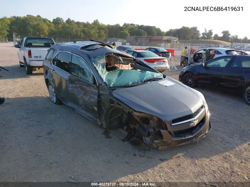 2CNALPEC6B6419631 2011 Chevrolet Equinox 2Lt