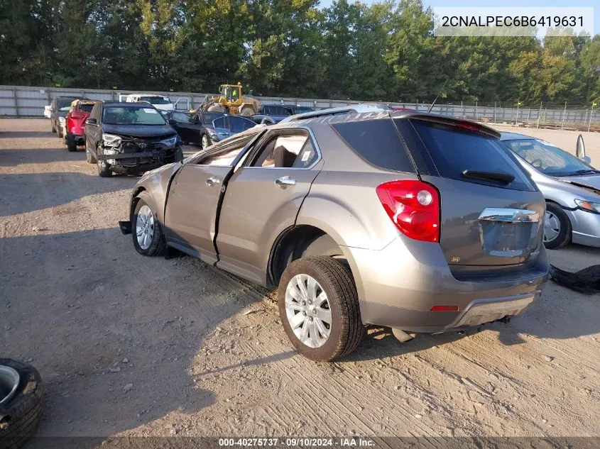 2011 Chevrolet Equinox 2Lt VIN: 2CNALPEC6B6419631 Lot: 40275737