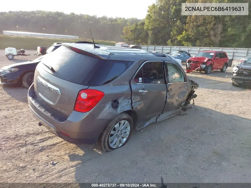 2CNALPEC6B6419631 2011 Chevrolet Equinox 2Lt