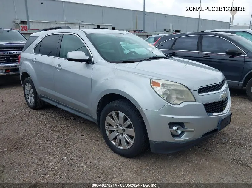 2011 Chevrolet Equinox 2Lt VIN: 2GNALPEC2B1333838 Lot: 40278214