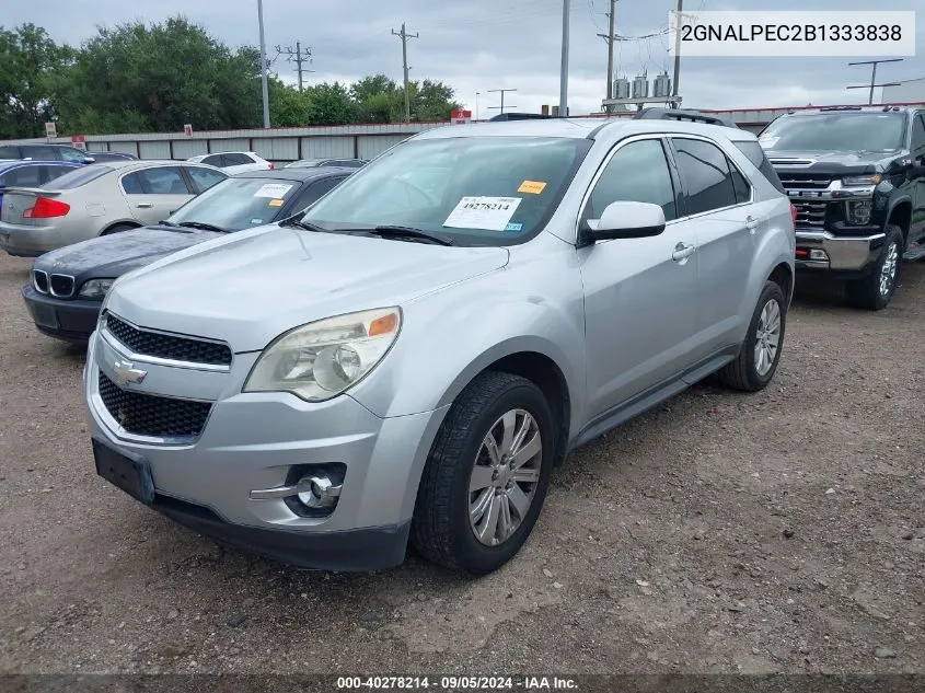 2011 Chevrolet Equinox 2Lt VIN: 2GNALPEC2B1333838 Lot: 40278214