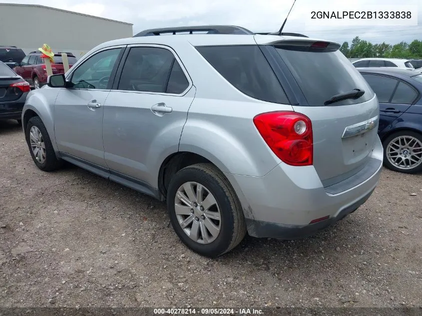 2011 Chevrolet Equinox 2Lt VIN: 2GNALPEC2B1333838 Lot: 40278214