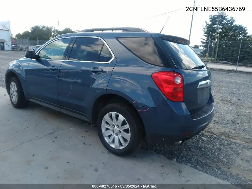 2011 Chevrolet Equinox 2Lt VIN: 2CNFLNE55B6436769 Lot: 40278516