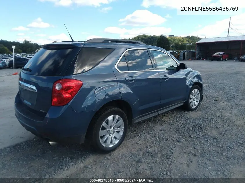 2011 Chevrolet Equinox 2Lt VIN: 2CNFLNE55B6436769 Lot: 40278516