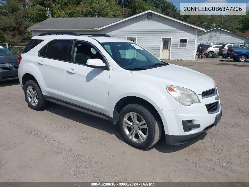 2CNFLEEC0B6347206 2011 Chevrolet Equinox 1Lt