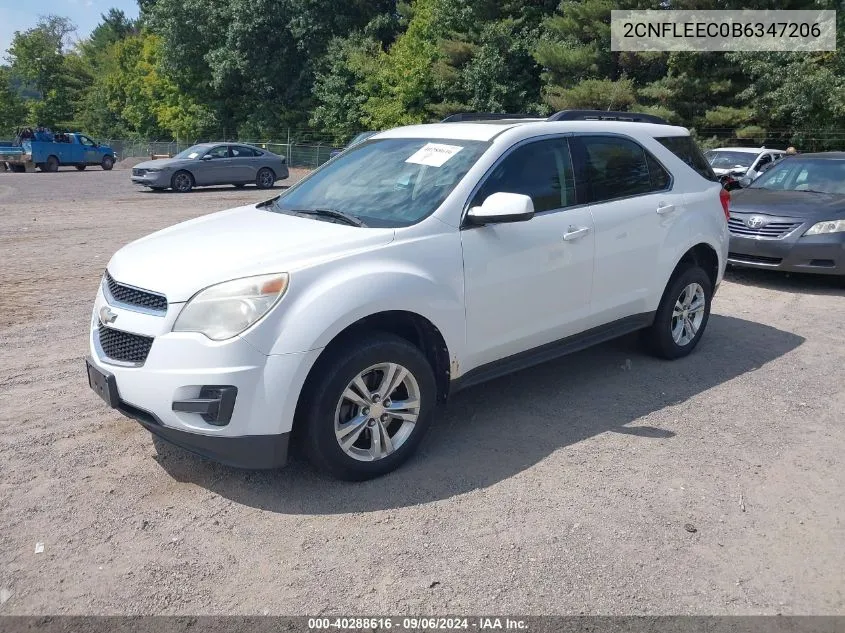 2011 Chevrolet Equinox 1Lt VIN: 2CNFLEEC0B6347206 Lot: 40288616